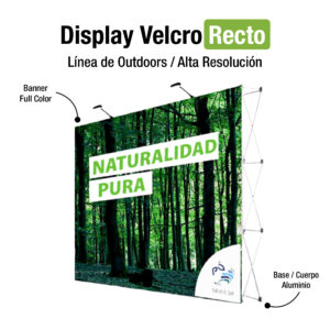 DISPLAY VELCRO RECTO